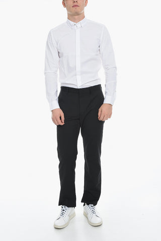 Tapered Leg Pants with Contrasting Print