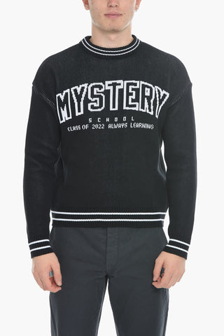 Organic Cotton Crewneck with Contrast Embroidery