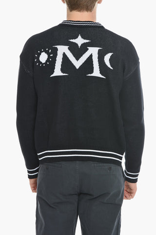 Organic Cotton Crewneck with Contrast Embroidery