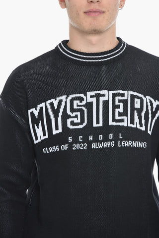 Organic Cotton Crewneck with Contrast Embroidery
