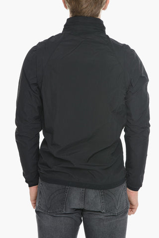 Nylon DARTEE Windbreaker with Detachable Hood
