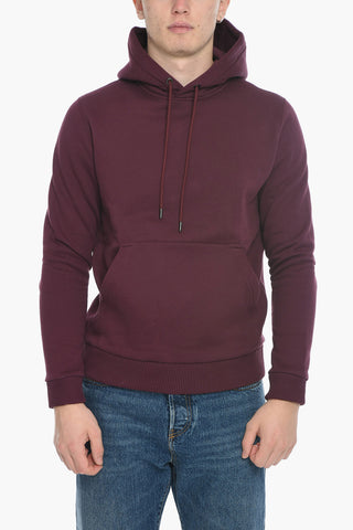 Fleece Cotton Hoodie with Print