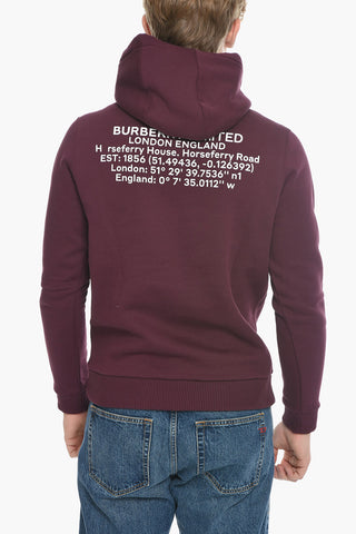 Fleece Cotton Hoodie with Print
