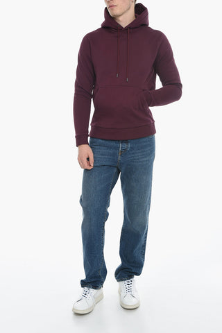 Fleece Cotton Hoodie with Print