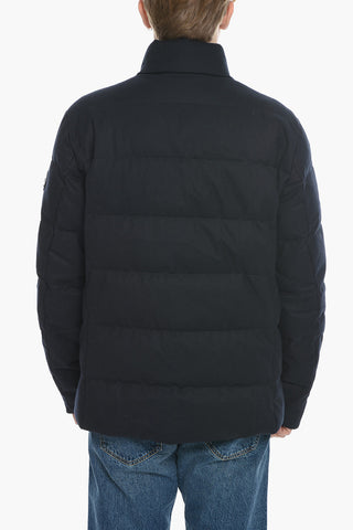 Solid Color LUXE Down Jacket with Front Buttoning