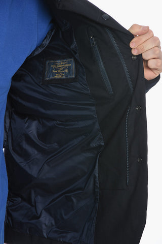 Solid Color LUXE Down Jacket with Front Buttoning