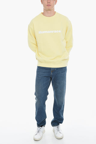 HUMANRACE Cotton Crew-Neck Sweatshirt with Embossed Logo