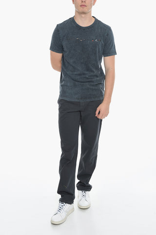 Crew Neck T-Shirt T-DIEGOR-E5 Vintage Effect