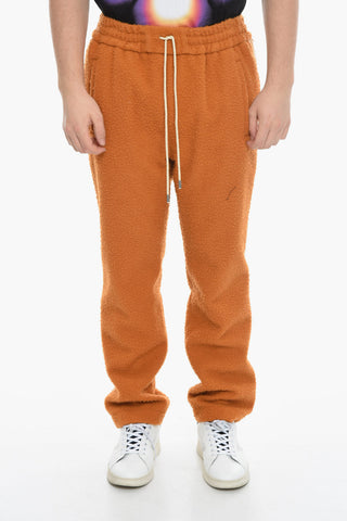 Bouclè Wool Pants with Contrasting Side Band