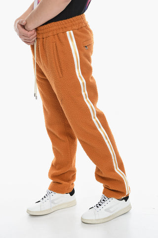Bouclè Wool Pants with Contrasting Side Band
