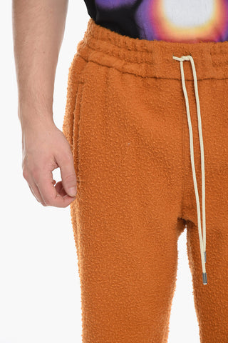 Bouclè Wool Pants with Contrasting Side Band