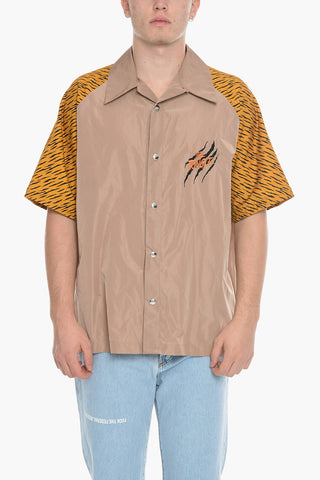 Polyester Overshirt with Animal Sleeves