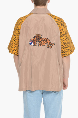 Polyester Overshirt with Animal Sleeves