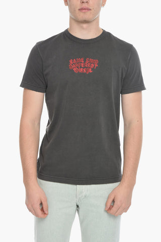 Crew-neck T-DIEGOR-E2 T-Shirt with Contrasting Print