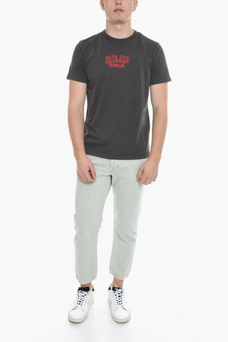 Crew-neck T-DIEGOR-E2 T-Shirt with Contrasting Print