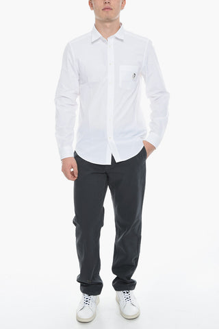 Camicia S-BILL in Cotone con Collo Italiano E taschino
