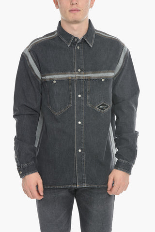 Two Tone Denim D-HOR-FS Overshirt
