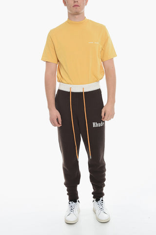 Pantaloni in Lana e Cashmere con Logo Ricamato