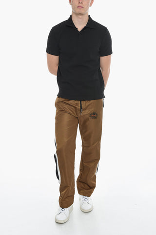 Honeycomb Motif Solid Color TARANTO Polo Shirt