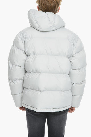 Rip Stop Checked DAVID Padded Jacket with Hood