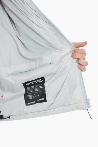 Rip Stop Checked DAVID Padded Jacket with Hood