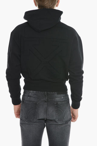 Felpa Hoodie ARROW LOGO con Logo in Applicazione
