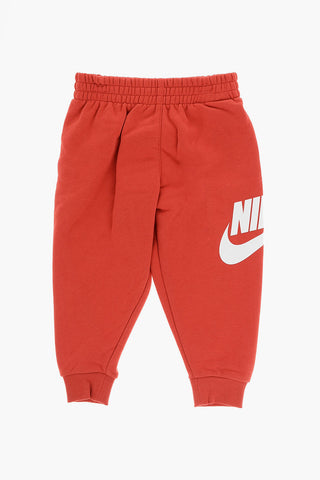 Solid Color Hoodie and Joggers Set with Printed Logo