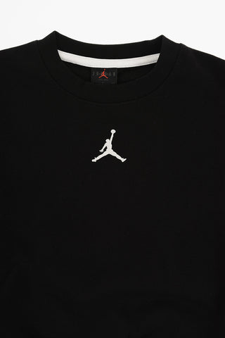 AIR JORDAN Solid-Color Crewneck Sweatshirt with Embroidery