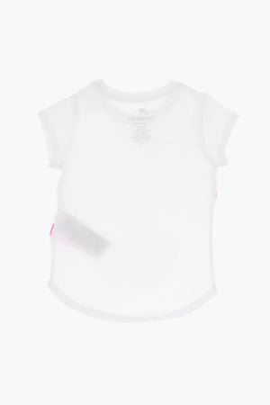 Einfarbiges Rundhals-T-Shirt SWOOSHFETTI mit kontrastierendem Logo