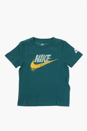 T-Shirt mit Rundhalsausschnitt GRAVEL FUTURA in Uni mit kontrastierendem Logodruck