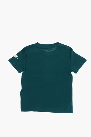 T-Shirt mit Rundhalsausschnitt GRAVEL FUTURA in Uni mit kontrastierendem Logodruck