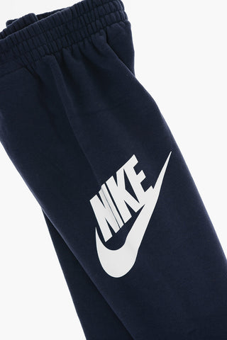 Solid Color Hoodie and Joggers Set with Printed Logo