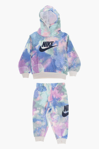 Tie-Dye Effect Hoodie and Joggers Set