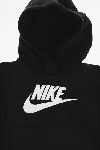Fleeced Cotton Hoodie and Joggers Set