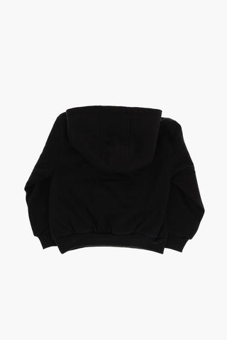 Fleeced Cotton Hoodie and Joggers Set