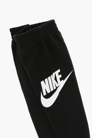 Fleeced Cotton Hoodie and Joggers Set