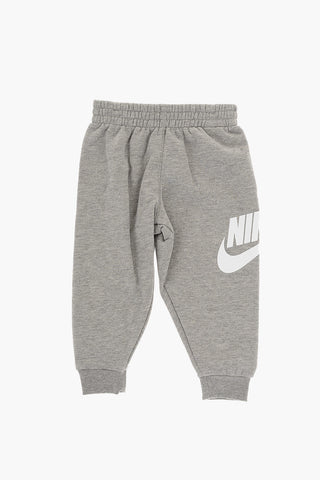 Solid Color Fleeced Cotton Hoodie and Joggers Set