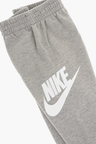 Solid Color Fleeced Cotton Hoodie and Joggers Set