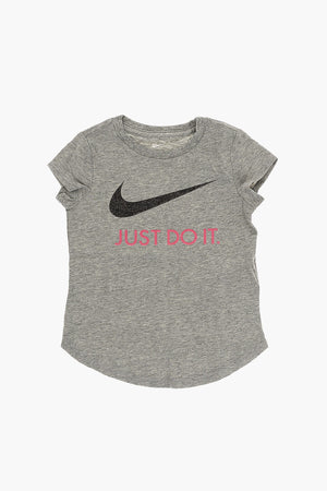 T-Shirt mit Rundhalsausschnitt und Glitzerlogo