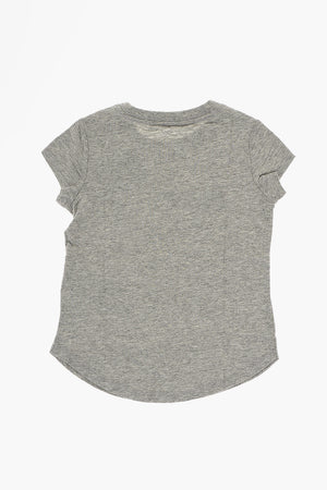 T-Shirt mit Rundhalsausschnitt und Glitzerlogo