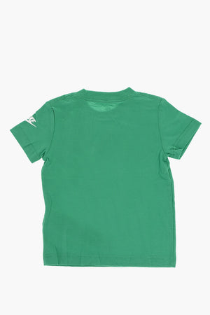 T-Shirt mit Rundhalsausschnitt und Kontrastdruck