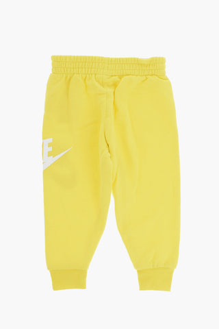 Set Felpa Hoodie e Joggers in Tinta Unita con Logo Stampato