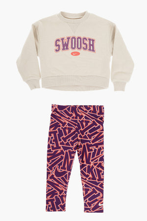Set mit Rundhalspullover und Leggings
