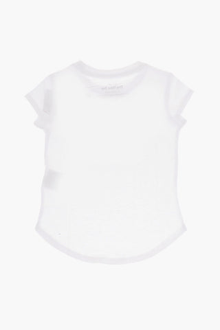 T-Shirt mit Rundhalsausschnitt und Glitzerlogo