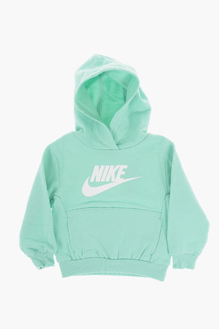 Solid Color Fleeced Cotton Hoodie and Joggers Set
