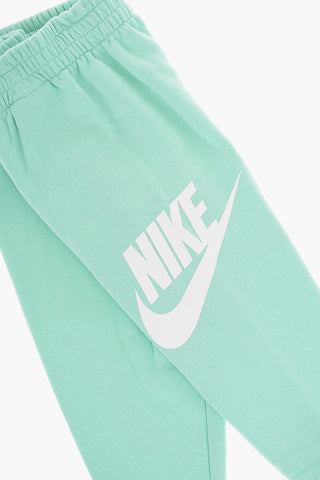 Solid Color Fleeced Cotton Hoodie and Joggers Set