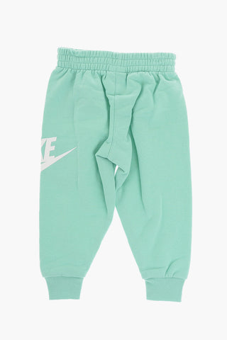Solid Color Fleeced Cotton Hoodie and Joggers Set