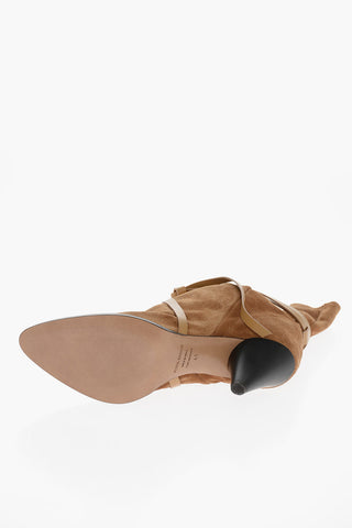Suede LIDLY Ankle Boots with Cone Heel 10cm
