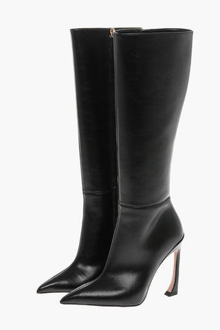 LUDOVIC DE SAINT SERNIN Faux-leather NADJA High Leg Boots 11cm