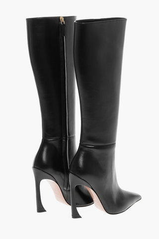 LUDOVIC DE SAINT SERNIN Faux-leather NADJA High Leg Boots 11cm
